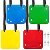Tebery 4 Pcs Soccer Goal Target, Goal Shooting Training Targets with Adjustable Straps, Hanging Football Targets for Accuracy Agility, Flexible Soccer Training Equipment for Lacrosse Baseball Hockey