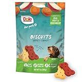 Dole for Pets Freshly Fetched Dog Biscuits, Apple & Carrot Flavor Dog Treats, 7oz | Flavored with Real Veggies, No Wheat, Corn, Soy, Artificial Flavors, Colors, Preservatives, or Animal Products