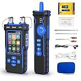 NOYAFA NF-8508 Network Cable Tester with Optical Power Meter, CAT5 CAT6 Cable Toner Ethernet Cable Tester, RJ45 Network Tester, VFL PoE QC Test Wire Tracer Port Flashing 200M Length Test