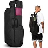 MAGNILAY Yoga Mat Bag - for Women and Men, Yoga Mat Carrier, Fits Mats Blocks and Accessories for Workouts, (33”L x 9” Diameter)
