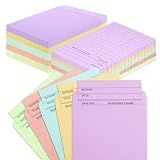 100 Pieces 5 Colors Library Pockets and Cards (Candy)