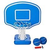 Amazon Basics Pool Basketball Hoop Poolside with 2 Balls and Pump