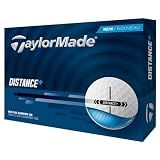 TaylorMade Golf 2025 Distance+ Golf Balls, White, 1 Dozen