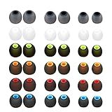 MQIMY Silicone Replacement Earbud Tips Earbud Covers Eartips Fit Most in-Ear Earbuds(Inner Hole 3.8mm -5.1mm) Headphone Earbuds Rubber Tips 18 Pairs S M L