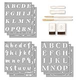 Martha Stewart, Modern Fonts Stencils and Tools Kit, 15 pc