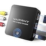Warrky VHS to Digital Converter, RCA to HDMI Converter with Standalone Recording (No PC Needed, No Software Needed), Record VHS, PS/PS2/PS3, VCR, Hi8, Camcorder and More RCA/AV Devices to Digital