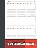 Blank Storyboard Notebook: Storyboard Sketchbook Paper Template Panel Pages for Storytelling, Filmmakers, Advertisers, Animators, and More. Size 8.5 x ... 9x9 Story Board Frames Per Page (Volume 8)