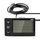 LCD Display, 24V 36V 48V ElectricBike Control Panel LCD Display Meter for Scooter Modification
