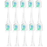 Utimcare Replacement Toothbrush Heads Compatible with Philips Sonicare Electric Toothbrush, 10 Pack, Refills