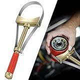 DZGKGM Heavy Oil Filter Wrenches, Strap Wrench, Adjustable Oil Filter Wrench Removal Tool for Trucks Excavators -Adjustable Strap 9-15 cm Diameter