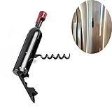Magnetic Bottle Opener - Stick to Refrigerator for Wine and Beer Bottles Cute Two-Function Wine Bottle Shaped Magnetic Bottle Opener for Fridge