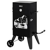 Royal Gourmet SE2805 28-Inch Analog Electric Smoker with 3 Cooking Grates, Outdoor Smoker with Adjustable Temperature Control & 454 Sq. In. Cooking Area for Outdoor Backyard BBQ, Black