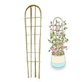 Bamboo Trellis,U-Shape Bamboo Trellis,4Feet,3pack,for Climbing Plants Outdoor Bamboo,for,Climbing Plants,Tomato, Vegetables,Flowers, Beans, Cucumber,Indoor Potted Climb Plants