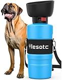 lesotc Dog Water Bottle, Portable Pet Water Dispenser, Leak Proof Travel Squeeze Water Bottle for Dogs, Puppy Essentials Dog Stuff Accessories for Outdoor Walking, Hiking, BPA-Free, Lightweight