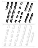 YANBORONSN Cable Comb Kit,PSU Cable Combs,CPU Cable Management,48 pcs Set 24-pin x 8,8-pin x 24,6-pin x 16,3mm up to 3.4mm