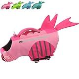 EMUST Life Vests for Dogs, Lightweight&Durable Dog Life Jacket Large, Extra Large French Bulldog Jacket for Swimming/Boat/Water, Jacket for Large Dogs, Pink, XL