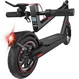 Fcgeoi Electric Scooter, 500W Powerful Motor, 21 Miles Long Range, 18 MPH Top Speed, 8.5" Tires E Scooter, Drum Brakes, Foldable Lightweight Commuting Electric Scooter for Adults Matt Black