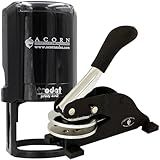 Comprehensive Alabama Notary Stamp and Seal Kit - Includes Desk Seal and Round Self-Inking Notary Stamper - Ideal for Alabama Notary Public - 1-5/8 Alabama Notary Stamp and AL Notary Public Seal