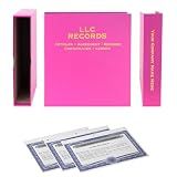 LLC Kit (Pink) - Binder, Slipcase, Operating Agreement, Membership Certificates & Index Tabs