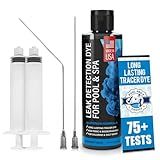 Pool Leak Detection Dye Kit - with 2 Precision Applicators - Made in USA - Superior Long Lasting UV Pool Dye Easily Locates Leaks - for All Pool, Spa, & Hot Tub Types - 8 OZ (Vibrant Blue)
