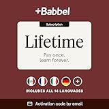 Babbel: Learn a New Language – Choose from 14 Languages including French, Spanish & English - Lifetime App Subscription for iOS, Android, Mac & PC [Online Code]
