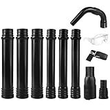 Zipcase Gutter Cleaning Kit - 9.25 ft Safe, with 360° Adjustable Nozzle, Ground-Level Leaf Blower Gutter Attachment Compatible with EGO 530CFM / 580CFM / 575CFM / 650CFM/ 615CFM/LBX6000 Leaf Blowers