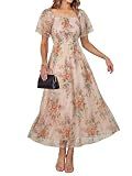 Simplee Womens Floral Maxi Dresses 2026 Summer Boho Wedding Guest Dress