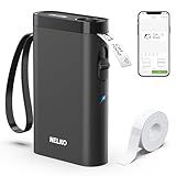Nelko Label Maker Machine with Tape, P21 Bluetooth Label Printer, Wireless Mini Label Makers with Multiple Templates for School Office Home, Black