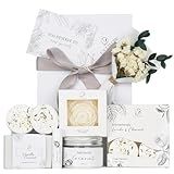 EXTALOW Spa Gifts for Women Bath and Body Gift Basket Mothers Day Gifts Coconut Lavender Home Spa Set Self Care Gift for Mom Sister Her Wife Birthday Gifts Spa Kit Care Package Thank You Gift
