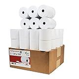 2 1/4 in x 150 ft Calculator Paper Rolls (50 Rolls – 55 GSM) 2.25" x 150' Adding Machine Tape 1-Ply Bond Receipt Paper for El-1750 1801 P23 XE A155 A152 A150 A130 ERC 340 380 322 ER 250 220