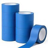 HALFOPM Painters Tape 2 Inch Wide, 10 Rolls Blue Masking Tape for Painting, Walls, Crafts & Home Improvement - 55 Yards per Roll