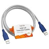 LAPLINK - USB 3.0 Super Speed Transfer Cable - USB Data Transfer Cable PC to PC - Compatible with PCmover Migration Software (not Included) - High-Speed Data Transfers up to 5 Gbps - 6 ft