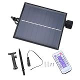 CHICIRIS Solar Battery Box for LED String Lights, Outdoor Lights Control Panel with DC Charging 8 Remote Modes Pack Powered Lithium Lamp with Remote (Output Flat Pressure 3V)