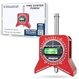 AltitudeCraft Precise Pipe Center Finder Punch Tool, Magnetic Center Finder for Pipe Fitting with Bubble Level and Adjustable Dial, For 1"–10" Pipes
