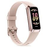 Fitness Tracker for Women Men with Heart Rate/Blood Pressure/Calories/Pedometer, Activity Tracker with 1.1"" AMOLED Screen, Waterproof Step Tracker for Android iPhones, Pink