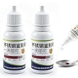2PCS Stainless Steel Test Liquid,15ml Detection Reagent,Tableware Detection Liquid,Utility with Easy Use for Stainless Steel Tableware, Utensils