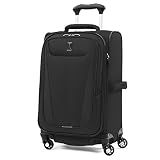 Travelpro Maxlite 5 Softside Expandable Luggage with 4 Spinner Wheels, Lightweight Suitcase, Men and Women, Black, Carry-on 21-Inch