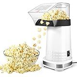 Air Popper Popcorn Maker Electric Hot Air Popcorn Maker, Home Popcorn Machine, White
