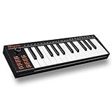 RHYMO 25 Key MIDI Keyboard Controller, USB Bus-Powered Portable Piano with Arpeggiator, Tap Tempo, Sustain Pedal, Compatible with GarageBand, FL Studio, Ableton for Mac/PC/iOS