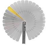 Stainless Steel Feeler Gauges Spark Plug Gap Tool (0.04-0.88 mm, 32 Pieces Blades) Filler Gauge Set Spark Plug Gapping Tool Spark Plug Tester