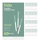 Frida Fertility at-Home Ovulation Test Kit, Easy-to-Use LH Test Strips for Ovulation Prediction Fertility Tracker, 99% Accuracy, Find 2 Most Fertile Days to Conceive, 60 Count