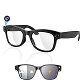 NILUTO Update AI Smart Glasses with Camera 2000W AI Real-Time Translation, Bluetooth Audio – Smart Glasses with Camera, Hands-Free Video Recorder for Travel, Sports, Outdoor Use