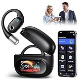 AI Translation Earbuds Real Time,LCD Touchsreen,164 Language Translator Earbuds,70 Hours Audifonos Traductores Inglés Español,Noise Cancelling Translation Headphones with Audio and Video Calls,IPX7