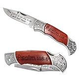 WZXHLJ The Lord is on my side, I will not fear - Psalm 118:6 Catholic Christian Gifts Bible Verse Utility Tool, Scripture Baptism Religious Confirmation Holy Men Gift