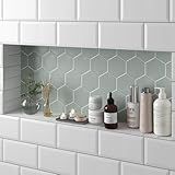 Uni-Green Shower Niche Insert Tile Ready, 16"x40"x4" Recessed Wall Shelf for Bathroom, Plenty of Room for Tall Bottles, Shampoo, Conditioner, Soap and Candles