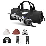 Dremel Multi-Max MM50-02 5 Amp Variable Speed Corded Oscillating Multi Tool Kit with 16 Accessories and Storage Bag - Ideal for Metal & Wood Cutting, Sanding, and Box Cutouts