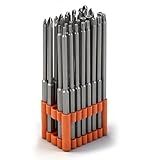 HORUSDY 32-Piece 1/4" Shan Extra Long Security Power Bit Set, 6" Long Tamper Proof Security Bits, S2 Steel.