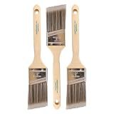 Pro Grade Paint Brushes, 2 Inch Angled Paint Brush, Trim & Walls, 3 Pack