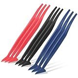 9 Pcs Car Micro Squeegee Curves Slot Tint Tool Set, Vinyl Wrap Tools, Vinyl Wrap Squeegee Car Wrap Tools with Different Hardness for Installing Vehicle Wraps and Auto Stickers Car Wrap Tools