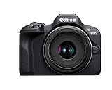 Canon EOS R100 Mirrorless Camera RF-S18-45mm F4.5-6.3 is STM Lens Kit, 24.1 Megapixel CMOS (APS-C) Sensor, 4K Video, Wi-Fi & Bluetooth, Beginner Photographers and Creators, Digital Camera, Black